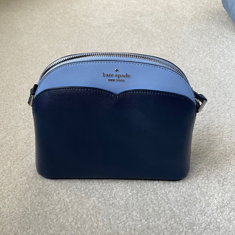 Kate Spade Small Crossbody Purse Two Tone Blue